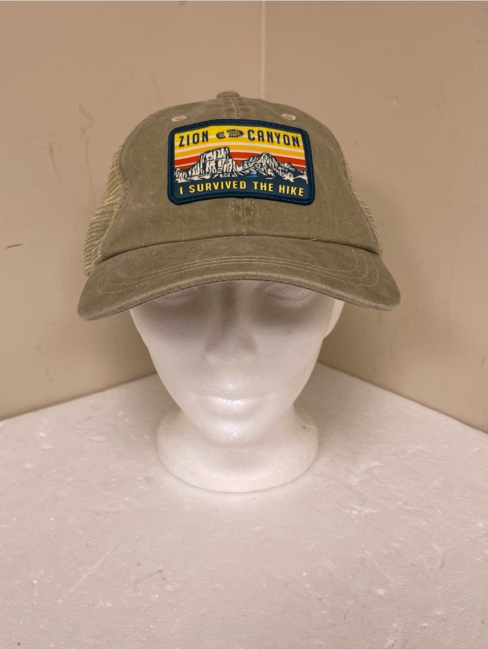 Zion Canyon National Park I Survived The Hike Mesh Strapback Hat Cap